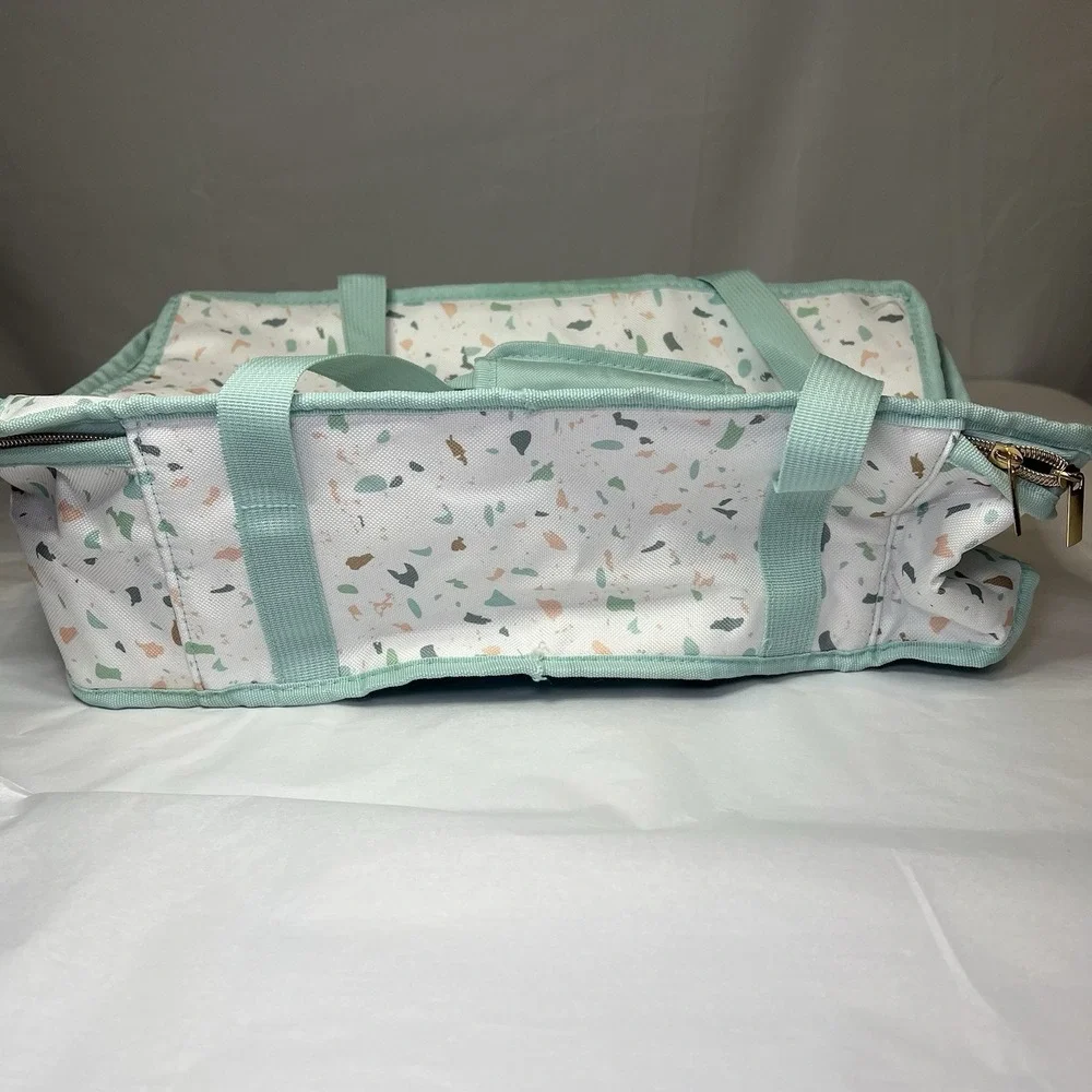 90's Print Large Insulated Casserole Carrier Reusable Lunch Box 9x13 Pan‎ Retro